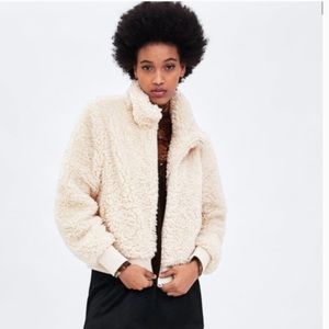 Zara TRF Super Soft Teddy Jacket